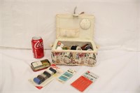 Vintage Sewing Basket w/ Contents