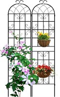 LZRS 2 Pack 87x20in Rustic Arch Garden Trellis