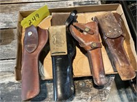 Pistol, revolver, gun holster lot