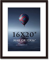 16x20in Wood Frame for 12x16in Photos (Black)