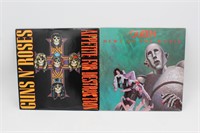 (2) Guns & Roses & Queen Vinyl LP Record Albums