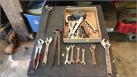 Adjustable wrenches, wrenches