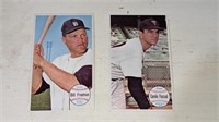 2 1964 Topps Giant Baseball Cards #30 & 32