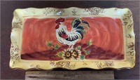 DECORATIVE TRAY/PLATTER-ROOSTER DESIGN