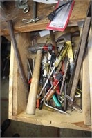 Drawer Contents of Drivers, Hammer, Tools