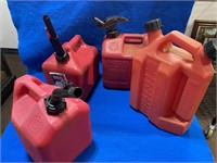 (4) Plastic Gas Cans