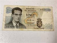 Currency from Belgium