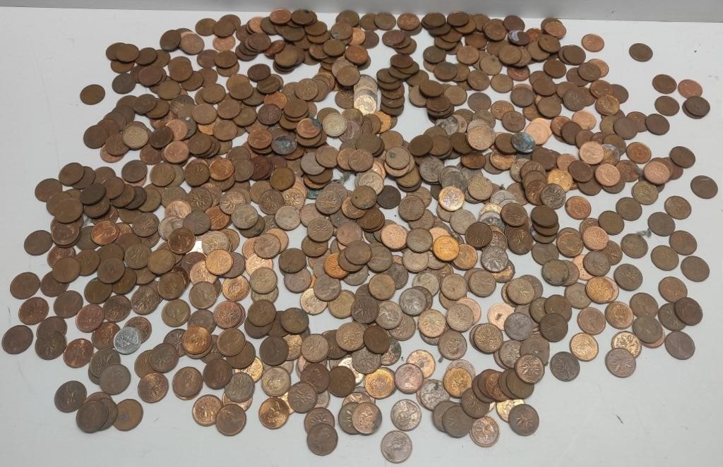 Large Lot of Pennies