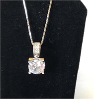 Diamond Pendant with Chain