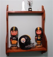 Contents & Shelf - Steeler Bobbleheads & More