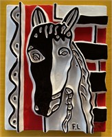 Fernand Leger "Le Cheval sur" Ceramic