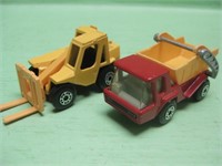 Matchbox 1977 Jacklift & 1978 Skip Truck