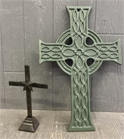 (2) Metal Crosses