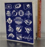 1990's NHL velvet folder and poster