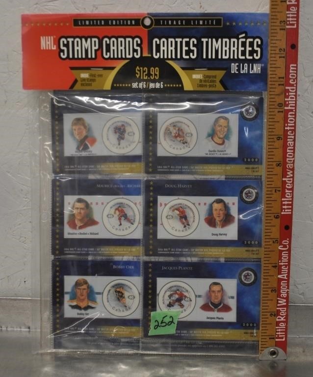 Canada Post NHL Stamp cards, sealed