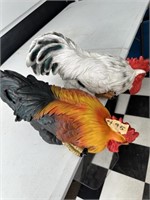 rooster and hen