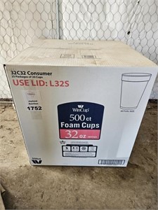 Box of 500 32oz Foam Cups