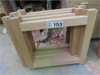 4 Timber Window Frames 545x520mm No Glass