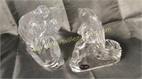 Crystal angel candle holders