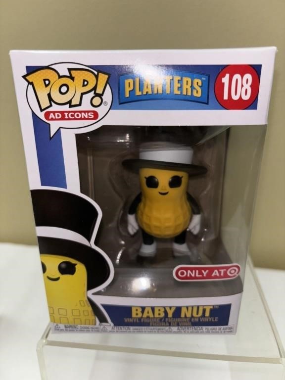 Funko pop, planters, baby nut