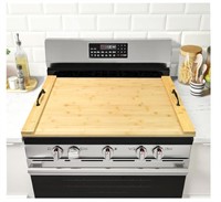 Noodle Board Wood Stovetop Cover with Handles