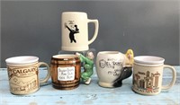 Vtg. souvenir & novelty mugs