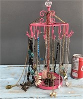Necklaces w/ rotating stand