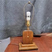 1989 Woodshop Art Table Lamp