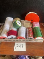 tulle and ribbon crafting lot