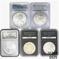 1924-2013 [5] US Silver Eagles