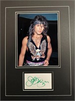 Bon Jovi Custom Matted Autograph Display
