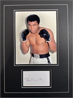 Muhammad Ali Custom Matted Autograph Display