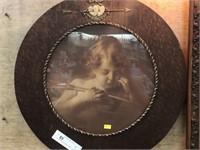 Late 19th Century Framed Portrait of Cupid