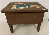 Wooden Hand Painted Stool(NO SHIPPING)