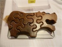 Hippo Wood Puzzle