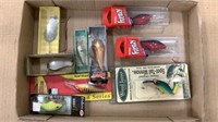 9 lures Berkeley Frenzy, Rapalas, vintage K- B