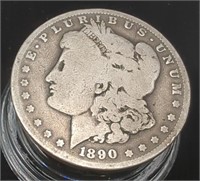 1890 O Morgan Silver Dollar 90% Silver 38.1MM,