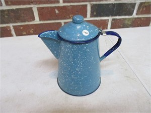 Enamel Blue Coffee Pot