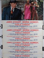 Fools' Parade (1971) - Poster Lot of (6)