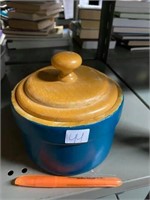 WOOD CANISTER AND LID
