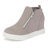 HOMEHOT Girls Sneakers  Taupe  Size 4 Big Kid