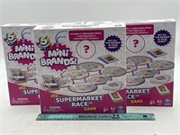 NEW Lot of 3- Mini Brands Supermarket Race Game