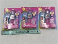 NEW Lot of 3- Barbie Watch Playset