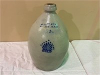 C.W. BRAUN BUFFALO NY JUG WITH CROWN LIKE DECO.