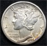1926-P Mercury Silver Dime, Higher Grade