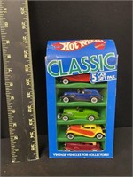 1985 Hot Wheels Classic 5 Car Gift Set