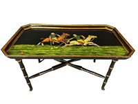 PAINT DECORATED POLO LIFT TOP COFFEE TABLE