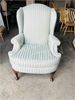 modern fabric wingback chair - clean