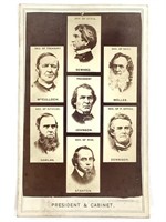 CDV President Johnson & His Cabinet 1860s