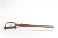 Antique Wood and Metal Hand Saw
